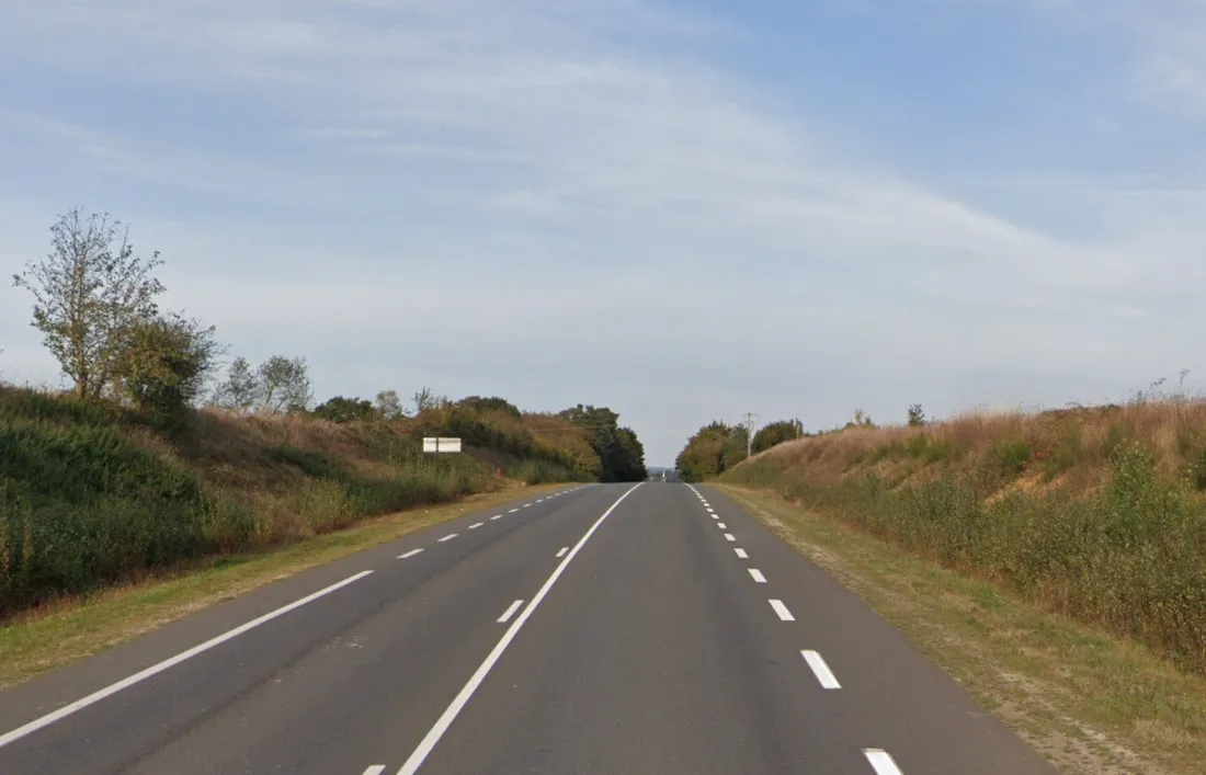 La D771, secteur de Craon